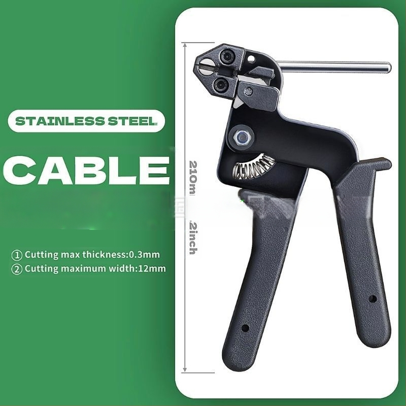 Nerūdijančio plieno kabelinių laikiklių įrankis su savisaugos fiksavimo mechanizmu, 304 nerūdijantis plienas, 0,9 mm storis, komplektai 106/101/156/157 vnt