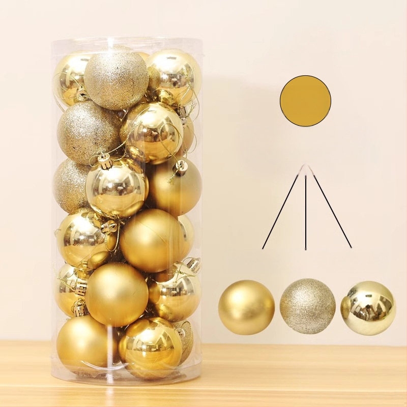 Kalėdinė dekoracinė kamuolys, plastikas, šiuolaikinio meno stilius, elektroplatingas