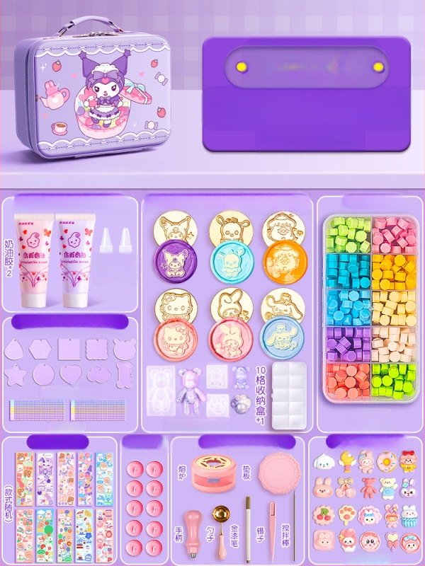 Vaska zīmogu komplekts, modelis 985, amatniecības komplekts ar zīmogu galviņām, materiāls: zīda ziedi