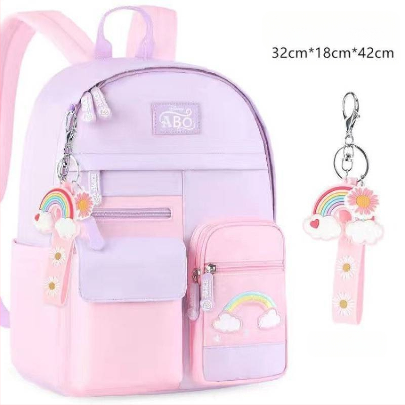 Rulinių mokyklos kuprinė mergaitėms, pradinė mokykla, žvaigždžių raštas, nugaros atrama mažinant apkrovą, nailonas/polisteris