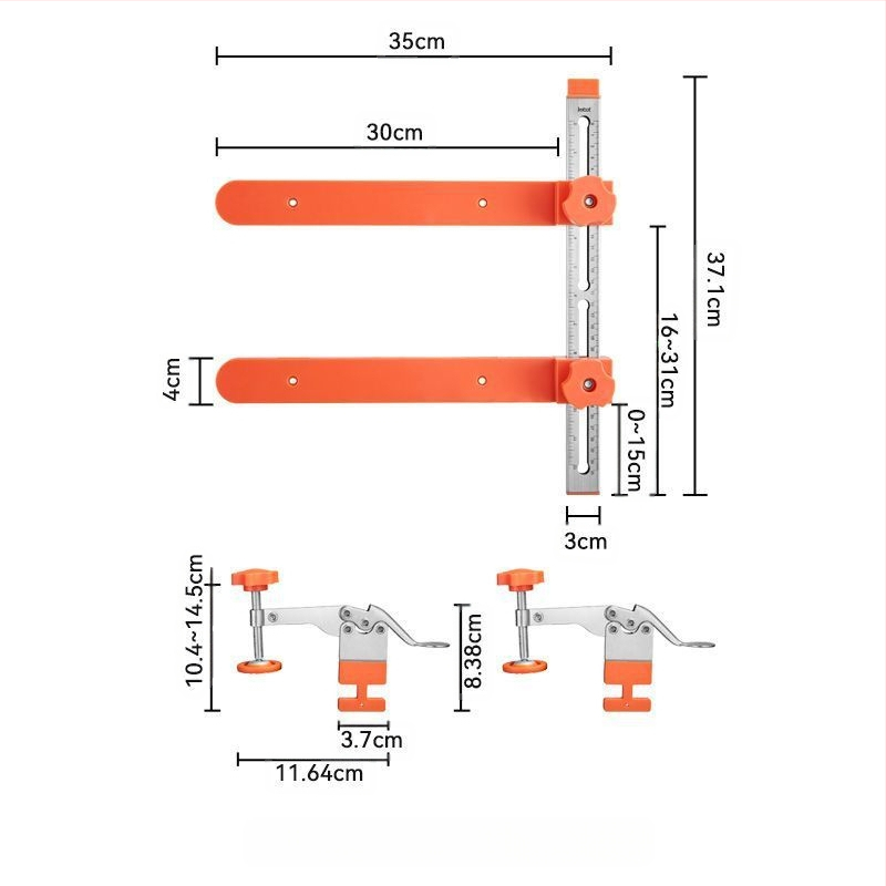 Stalčiaus bėgių įrankis — greitas išdėstymas, gręžimas ir montavimas, reguliuojamas sujungimas, Taozao