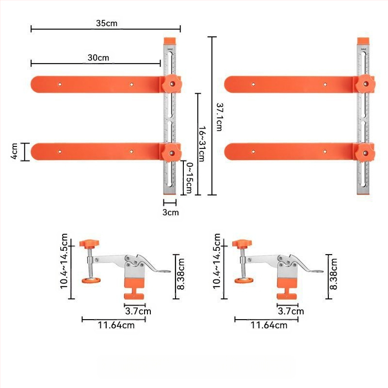 Stalčiaus bėgių įrankis — greitas išdėstymas, gręžimas ir montavimas, reguliuojamas sujungimas, Taozao