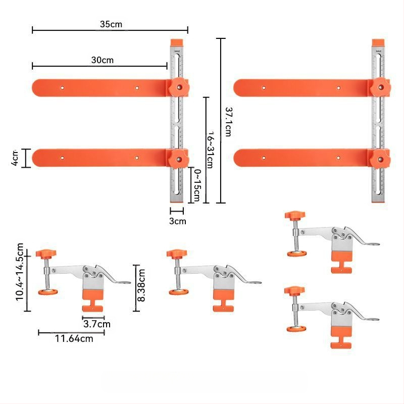 Stalčiaus bėgių įrankis — greitas išdėstymas, gręžimas ir montavimas, reguliuojamas sujungimas, Taozao