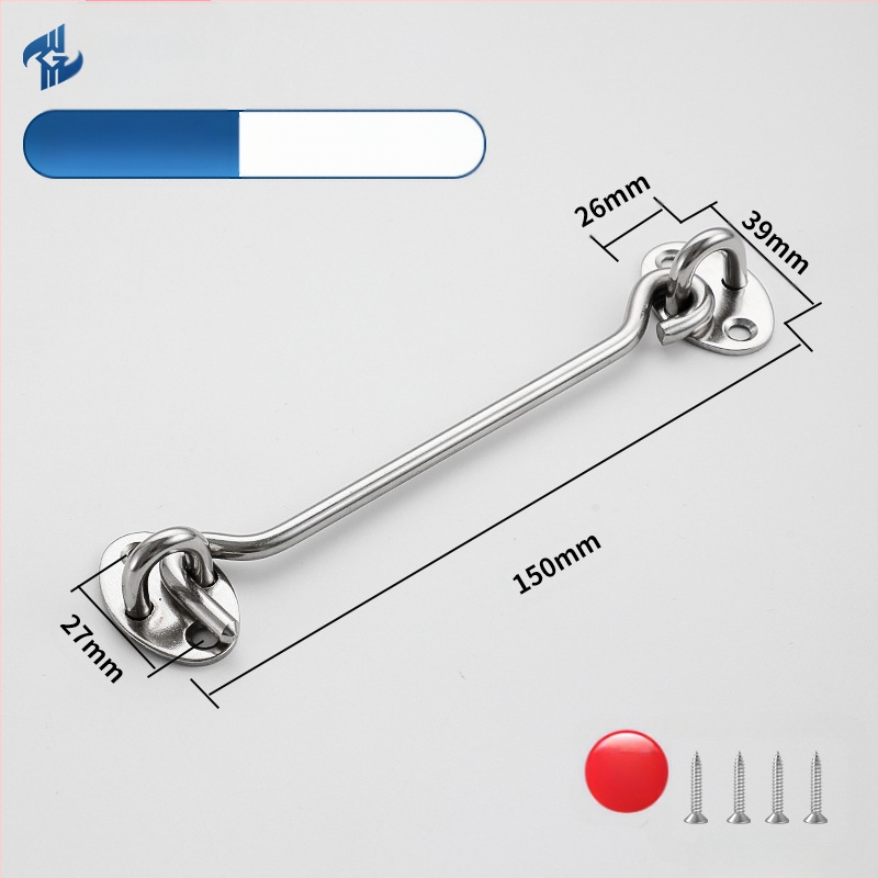 Rozsdamentes acél Wind Hook ajtó- és ablakokhoz — Márka Left Steel, Modell Wind Hook, modern minimalist hardver-kiegészítő