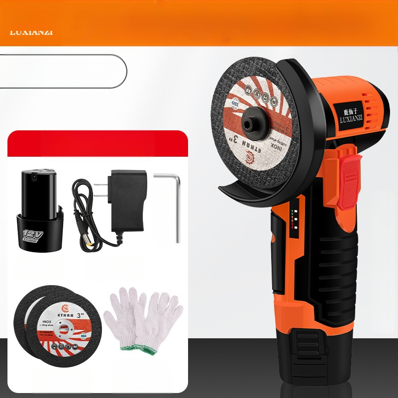 Презареждащ се електрически ъглов шлайф за полиране, шлифоване и рязане – ръчен, преносим, 188 V