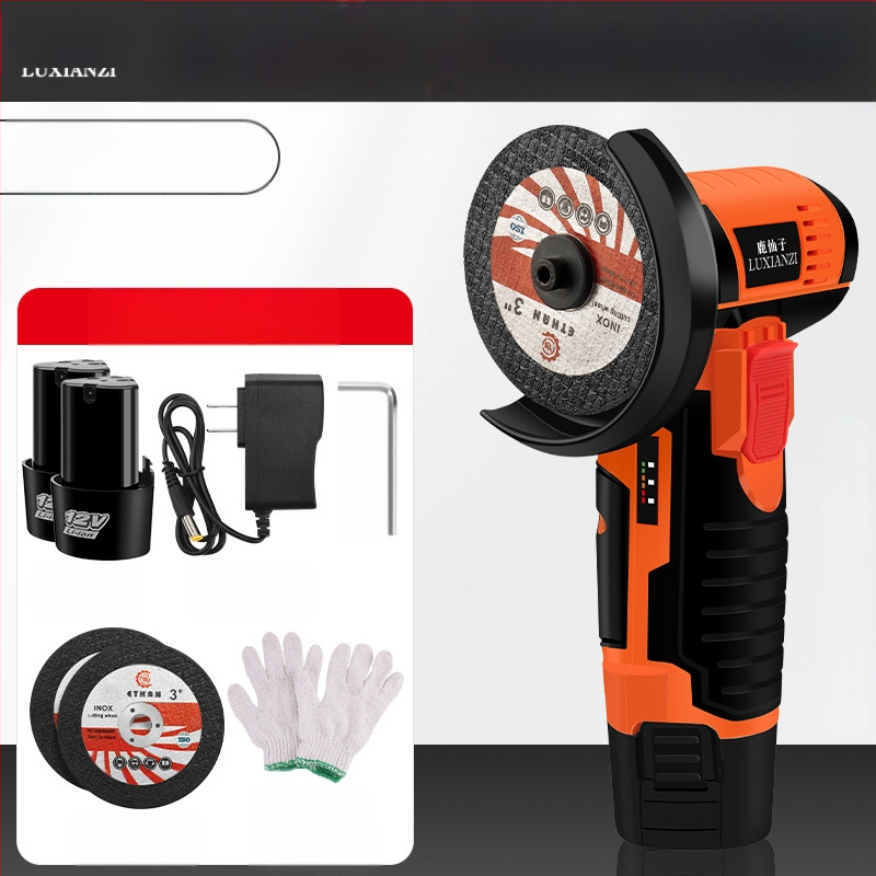 Презареждащ се електрически ъглов шлайф за полиране, шлифоване и рязане – ръчен, преносим, 188 V