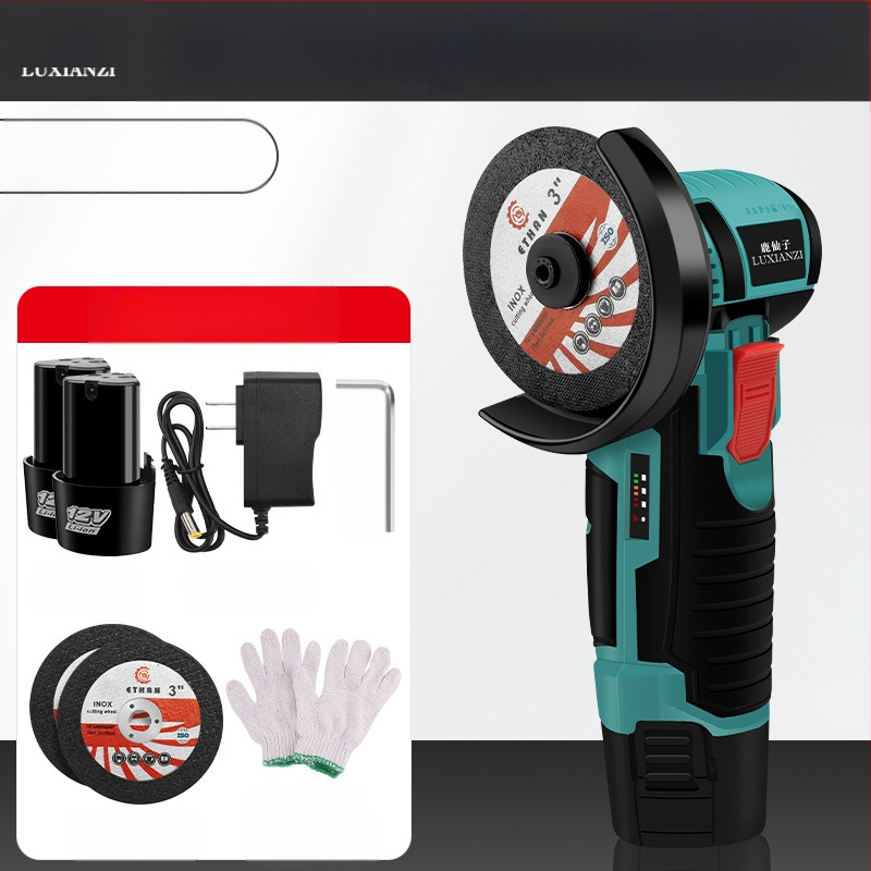 Презареждащ се електрически ъглов шлайф за полиране, шлифоване и рязане – ръчен, преносим, 188 V