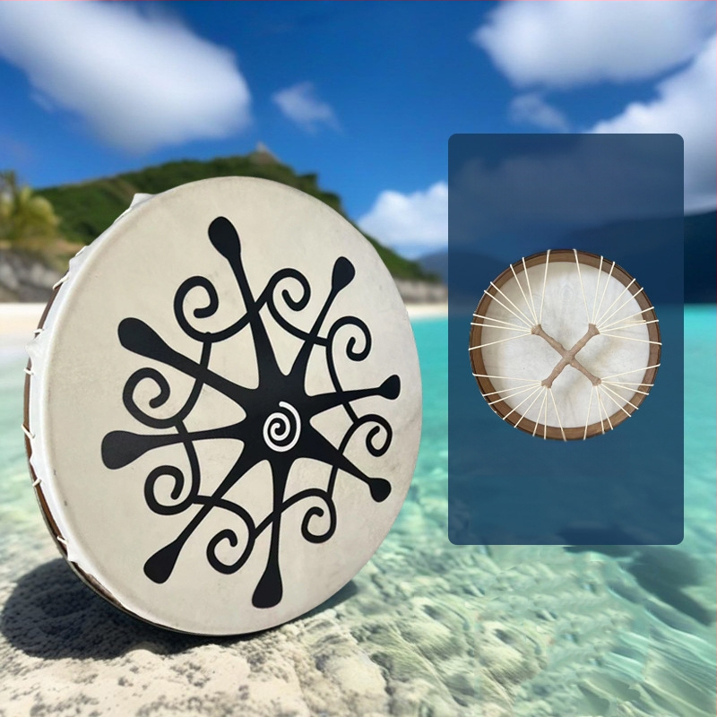 Juhbőrös kéz-dob felnőtteknek — sámán stílusú terápiás ütőhangszer jóga és hanggyógyítás