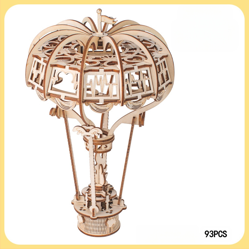 Medinis 3D dėlionė tramvajus vaikams — DIY draugiškas, pritaikomas pagal brėžinius, tinkamas 7–14 metų