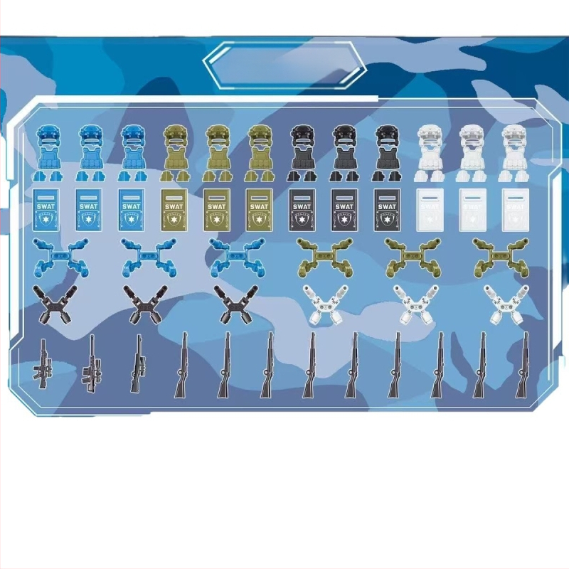 ABS plastiko mikro blokų rinkinys, 0–38 vnt., 0,05 kg, be elektros