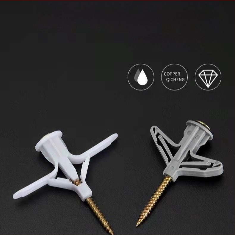 Νάιλον πεταλούδα-διαστολέας για γυψοσανίδα, βιδωτός διαστολέας