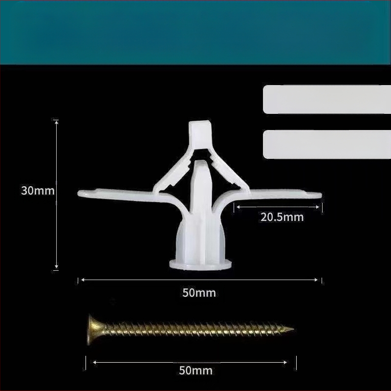 Νάιλον πεταλούδα-διαστολέας για γυψοσανίδα, βιδωτός διαστολέας
