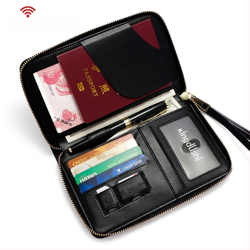 PU pasų dėklas — unisex kelioninis organizatorius, vientisas raštas, poliesterio pamušalas, Žiema 2024.