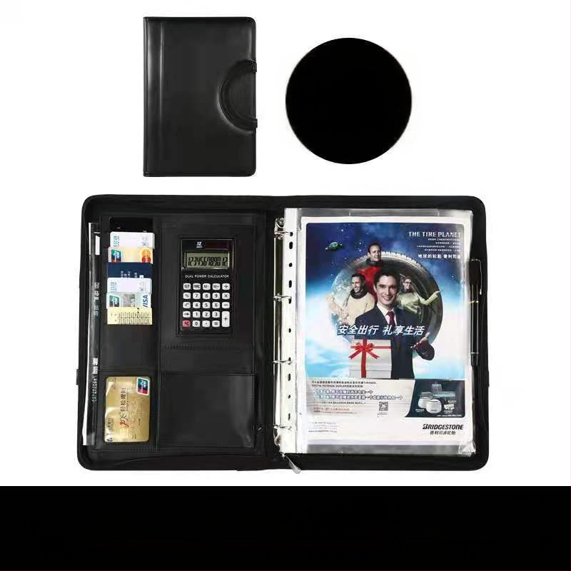 Кожена A4 папка с цип и клип за документи – мултифункционална бизнес папка (Материал: кожа; Тип: силен клип + клип за дъска; Приложим размер за хартия: A4; Дебелина на плочата: 0,05; Модел: BS-002)