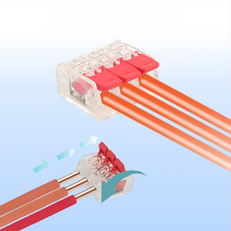DIY YOU Series 41 gyorscsatlakozós terminálblokkok, 75/76/90 darabos készlet elektromos vezetékekhez
