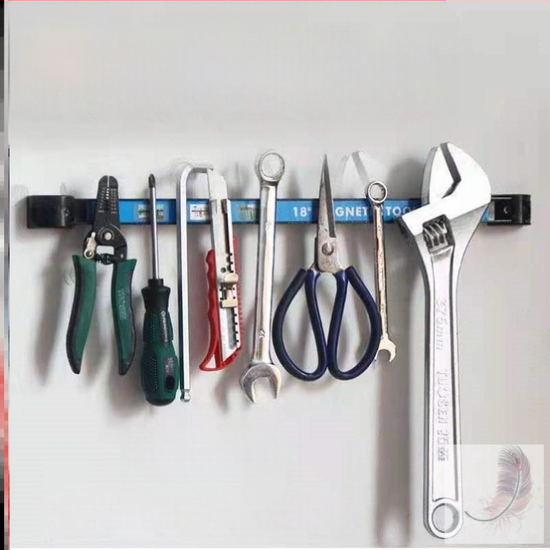 Magnetinės įrankių laikiklis su sieniniu plokštės laikikliu, išplėstas dizainas automobilių priežiūrai ir dirbtuvei; laminato storis A8/A12/A18