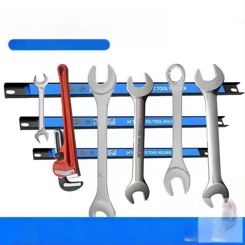 Magnetinės įrankių laikiklis su sieniniu plokštės laikikliu, išplėstas dizainas automobilių priežiūrai ir dirbtuvei; laminato storis A8/A12/A18
