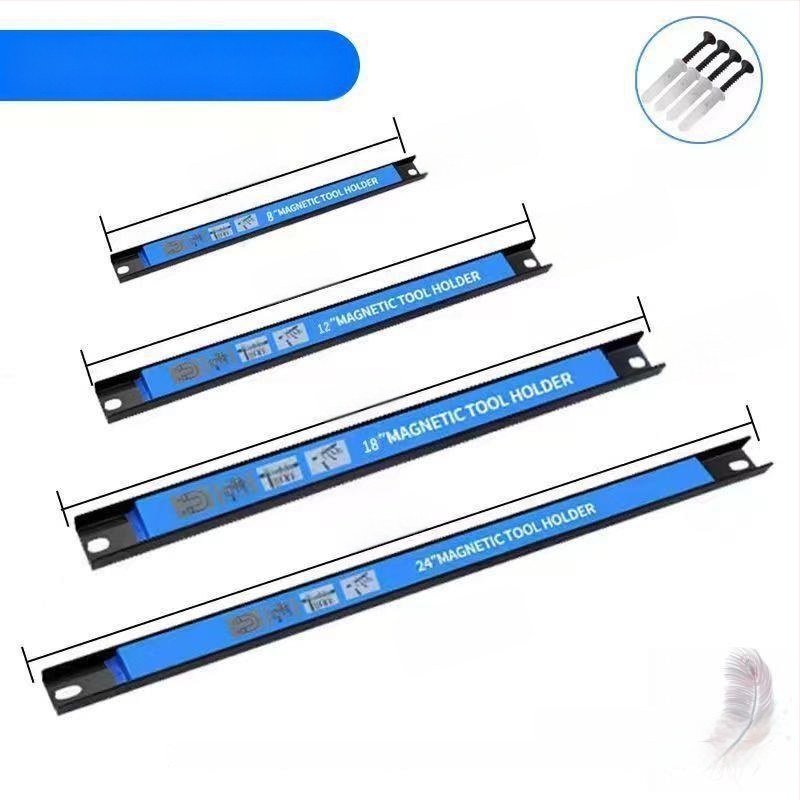 Magnetinės įrankių laikiklis su sieniniu plokštės laikikliu, išplėstas dizainas automobilių priežiūrai ir dirbtuvei; laminato storis A8/A12/A18