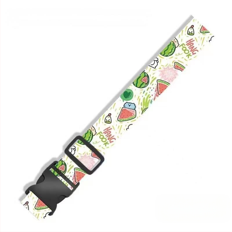 Kryžminė bagažo saugumo juosta su dvigubu slaptažodžio užraktu, sustiprintu tvirtinimu, poliesterio išilginio dryžių spaudinė juosta