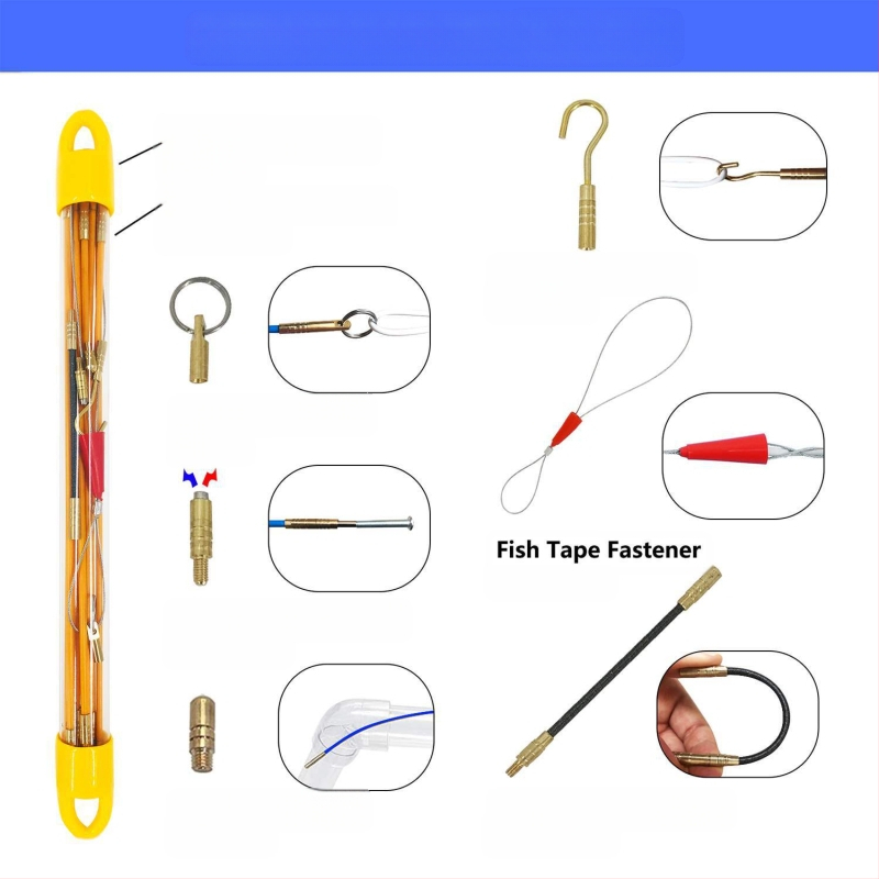 Dispozitiv multisecțiuni pentru ghidarea cablurilor în plafon, cu cârlig de tras cabluri