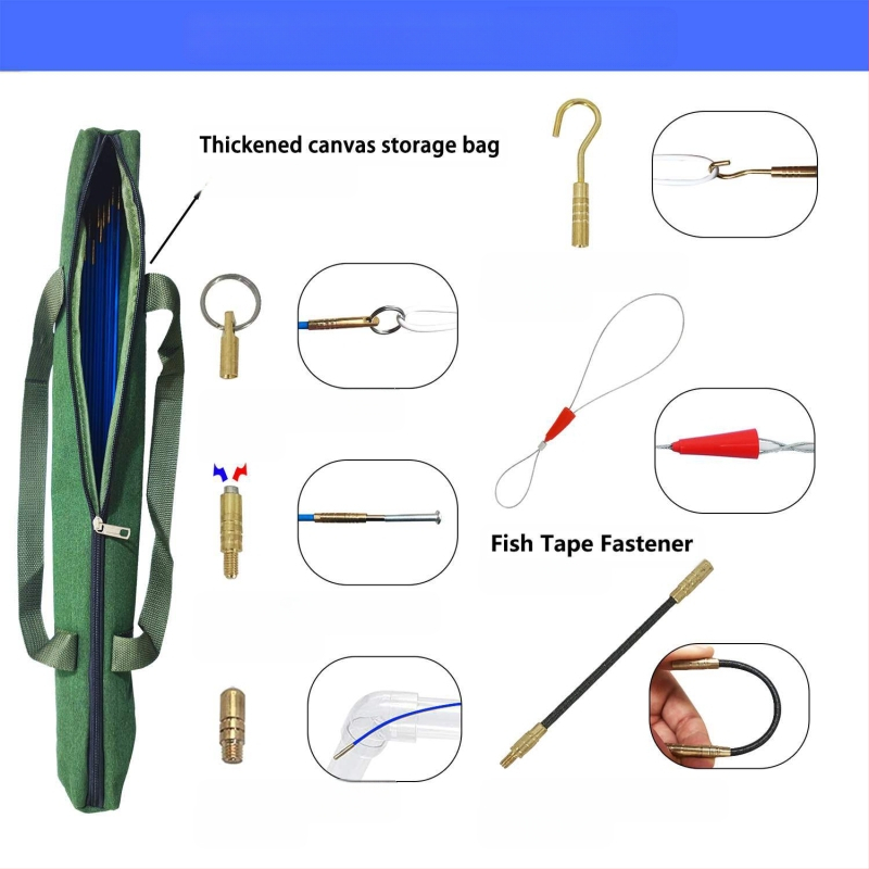 Dispozitiv multisecțiuni pentru ghidarea cablurilor în plafon, cu cârlig de tras cabluri