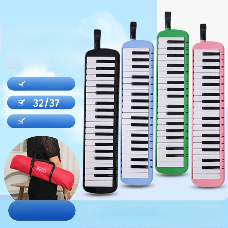 37-ключова преносима клавишна хармоника K37, пластмасов корпус, за деца, 101+ демонстрационни песни