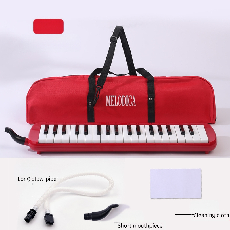 37-ключова преносима клавишна хармоника K37, пластмасов корпус, за деца, 101+ демонстрационни песни