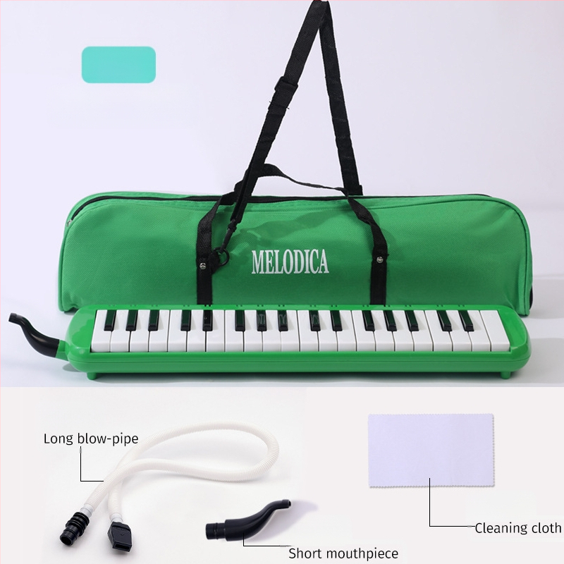 37-ключова преносима клавишна хармоника K37, пластмасов корпус, за деца, 101+ демонстрационни песни