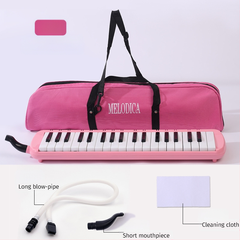 37-ключова преносима клавишна хармоника K37, пластмасов корпус, за деца, 101+ демонстрационни песни