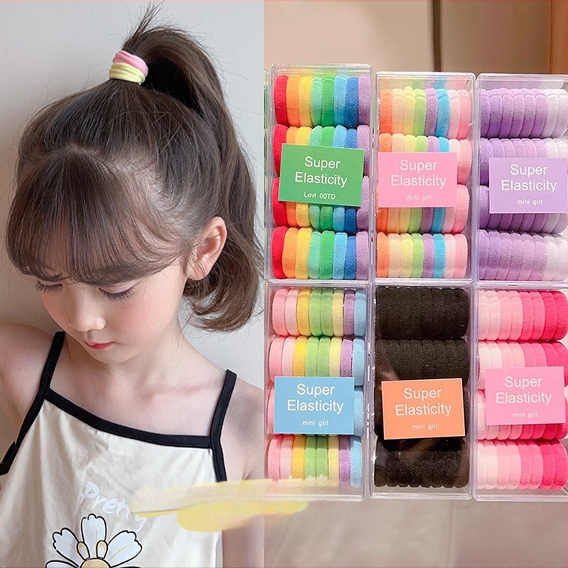 Vaikų audinio plaukų gumelė, japonų/korejiečių stiliaus, didelis elastingumas, patvari