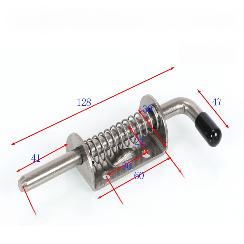 Тежка неръждаема стомана пружинна защелка за шкафове на механично оборудване, 304, модерен минималистичен стил, модел: множество спецификации
