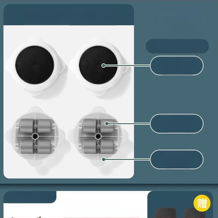 Költöztető eszköz háztartási gépek és bútorok számára — szénacél; egyszerű és modern design; alkalmas mosógépek, hűtőszekrények, kávéasztalok és ágyak mozgatására; ideális konyha, hálószoba és nappali használatra.