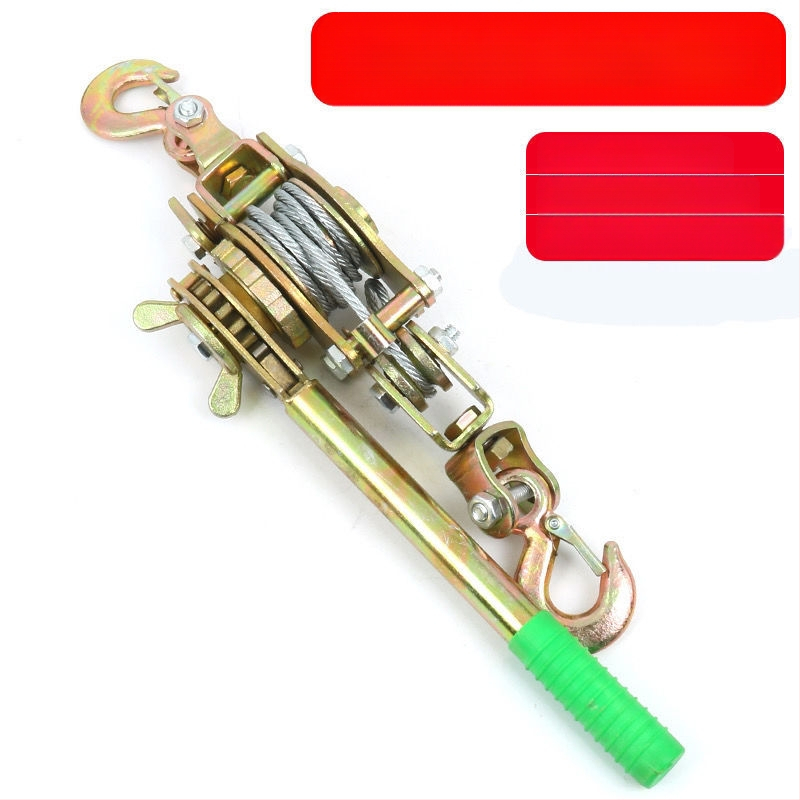 Японски стил ръчен натягач за стоманен трос, многофункционален с двойна кука за електротехници