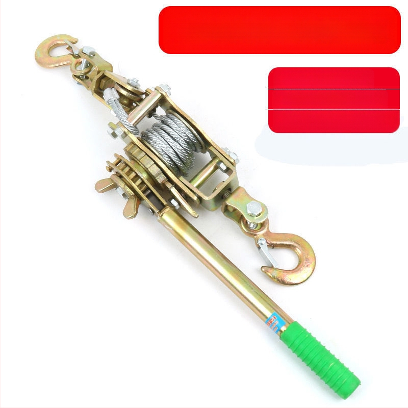 Японски стил ръчен натягач за стоманен трос, многофункционален с двойна кука за електротехници