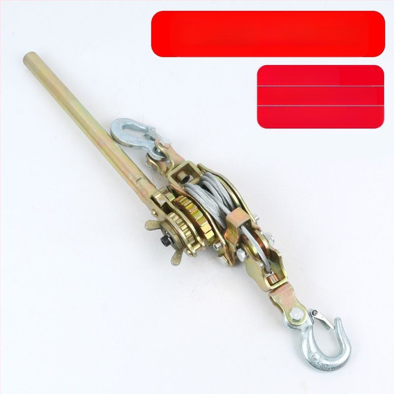 Японски стил ръчен натягач за стоманен трос, многофункционален с двойна кука за електротехници