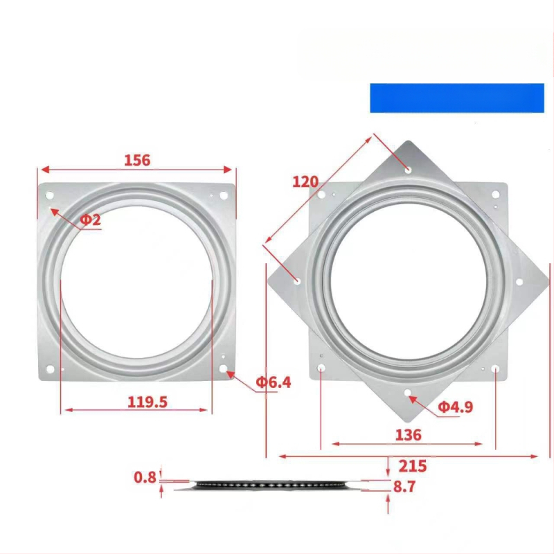 Üreges forgó bemutató bázis bútorokhoz (székek, asztalok, vitrinek és könyvespolcok) – anyag: A3 acéllemez; gyártási eljárás: fémstancolás; stílus: modern minimál
