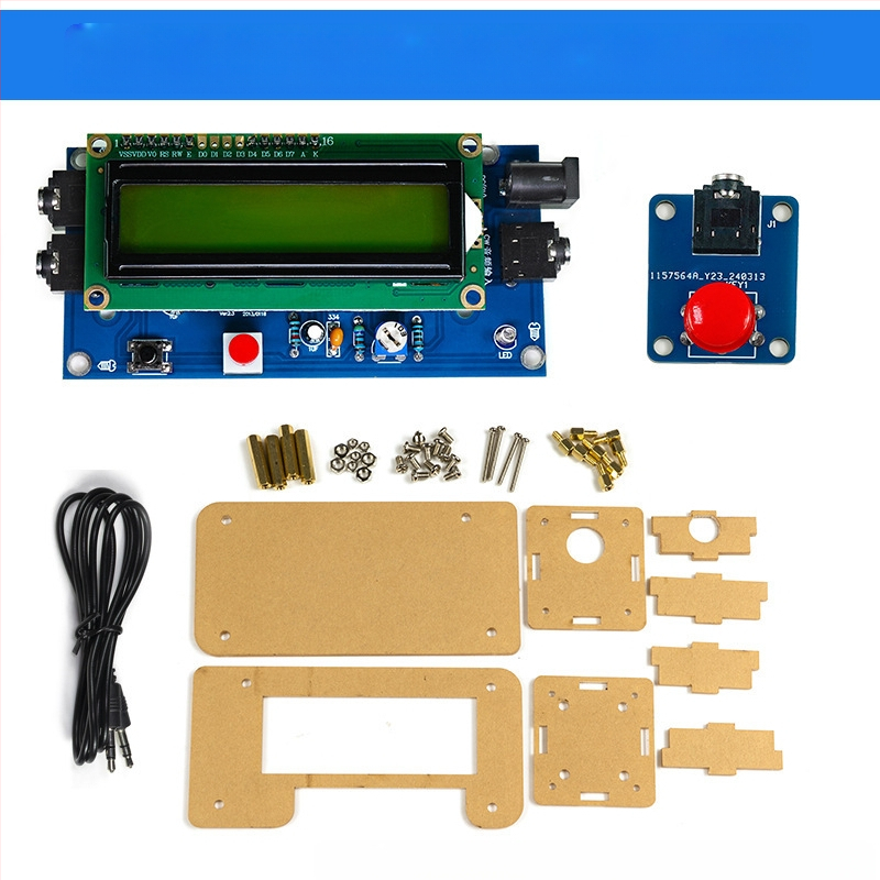 Core Storm CW Morse koda dekodētājs — detaļu komplekts lodēšanas praksei uz PCB plateēm