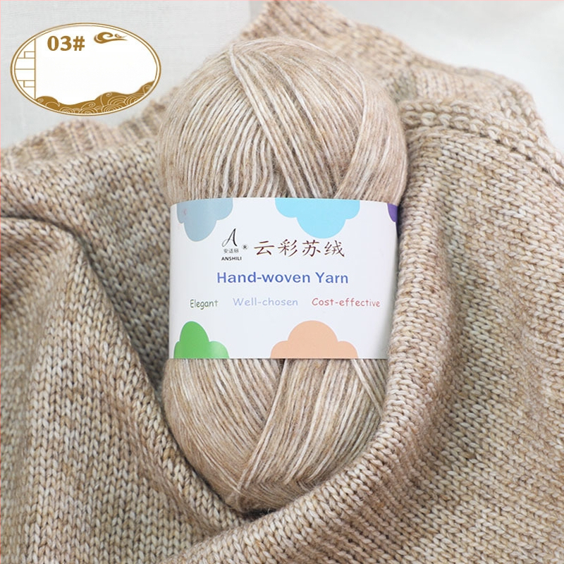 Rankomis megztų šalikų ir megztinio siūlai, vilnos-pamuko mišinys, vilnonė pynė, grupiniai siūlai, prekės ženklas Comfortable