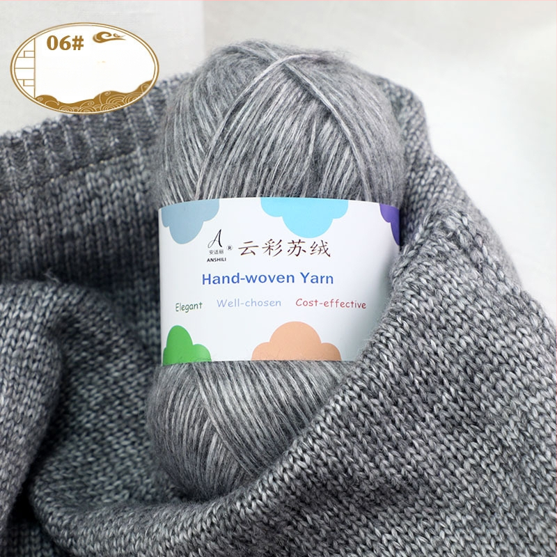 Rankomis megztų šalikų ir megztinio siūlai, vilnos-pamuko mišinys, vilnonė pynė, grupiniai siūlai, prekės ženklas Comfortable