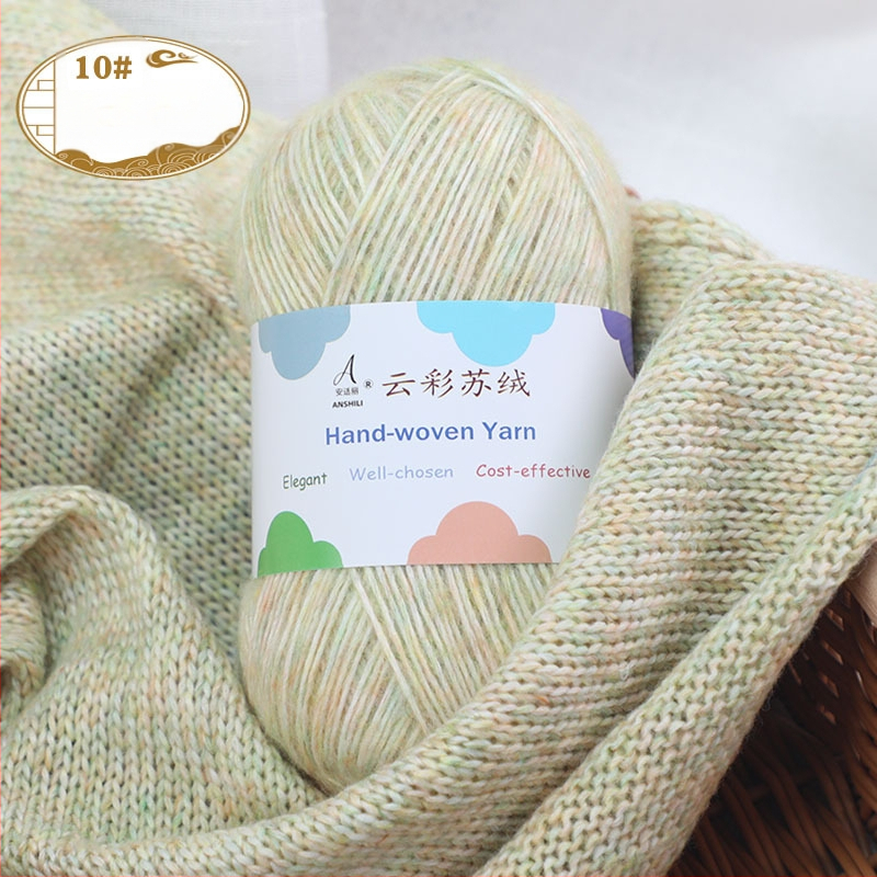 Rankomis megztų šalikų ir megztinio siūlai, vilnos-pamuko mišinys, vilnonė pynė, grupiniai siūlai, prekės ženklas Comfortable