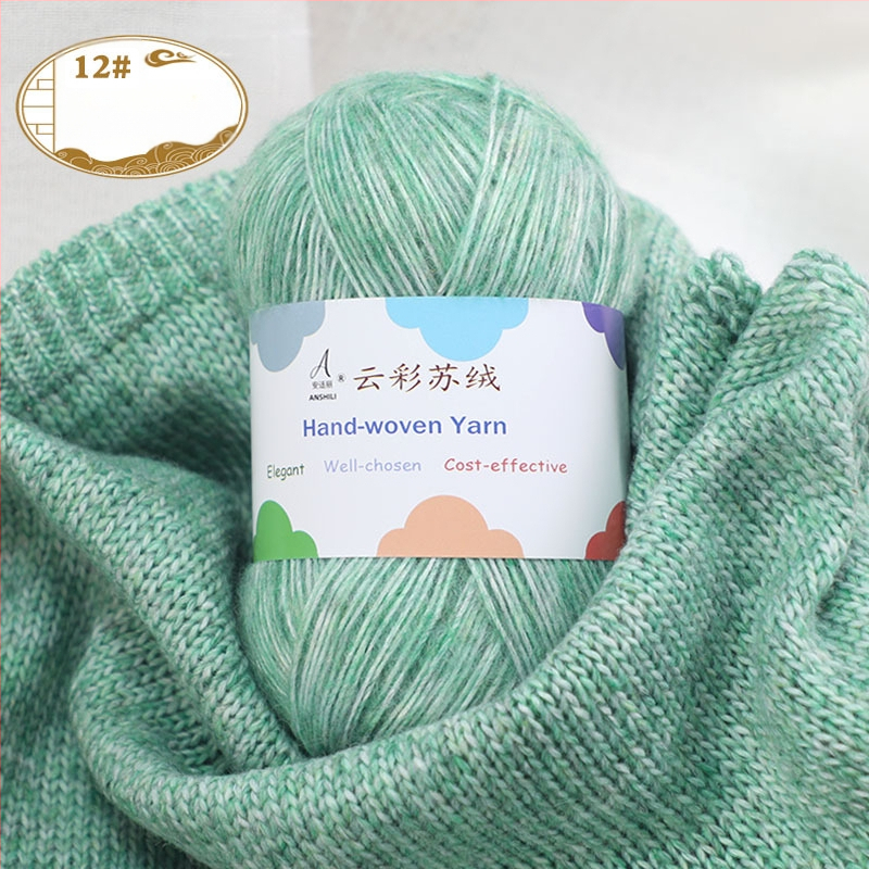 Rankomis megztų šalikų ir megztinio siūlai, vilnos-pamuko mišinys, vilnonė pynė, grupiniai siūlai, prekės ženklas Comfortable