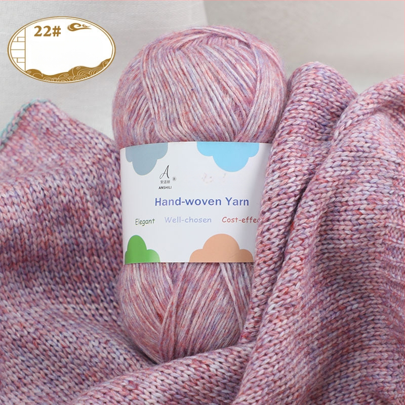 Rankomis megztų šalikų ir megztinio siūlai, vilnos-pamuko mišinys, vilnonė pynė, grupiniai siūlai, prekės ženklas Comfortable