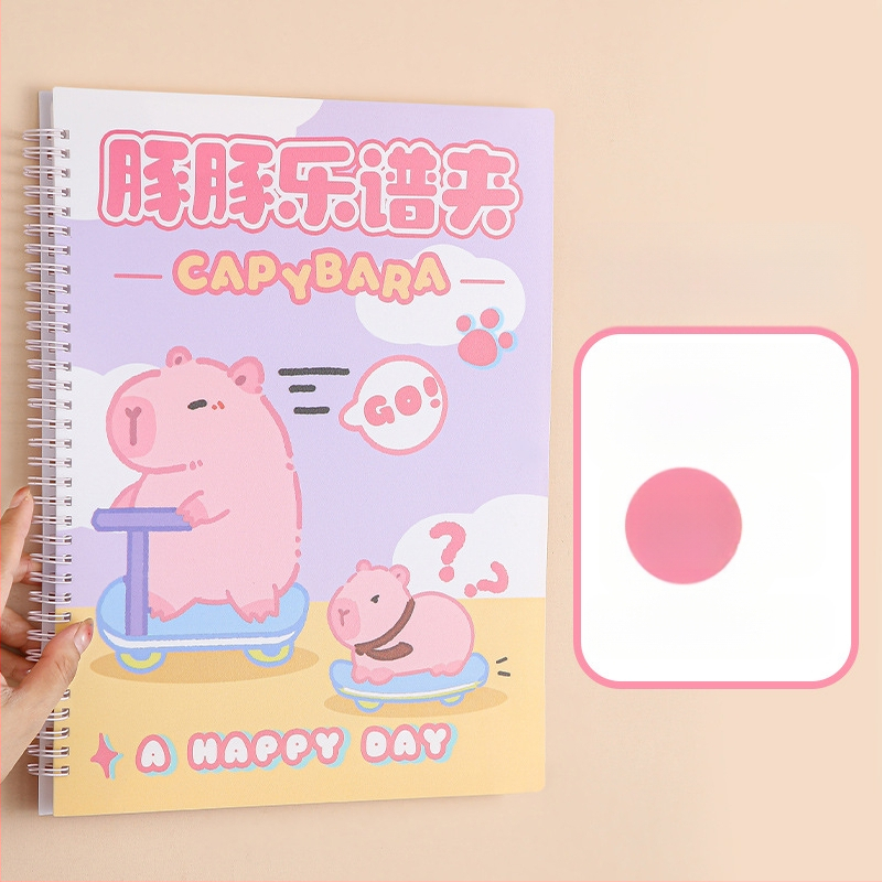 Пластмасова папка за нотни листове с клип, матова повърхност, персонализируема, 20 страници, дебелина 14C