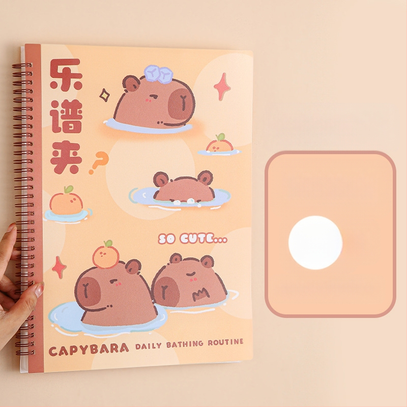 Пластмасова папка за нотни листове с клип, матова повърхност, персонализируема, 20 страници, дебелина 14C