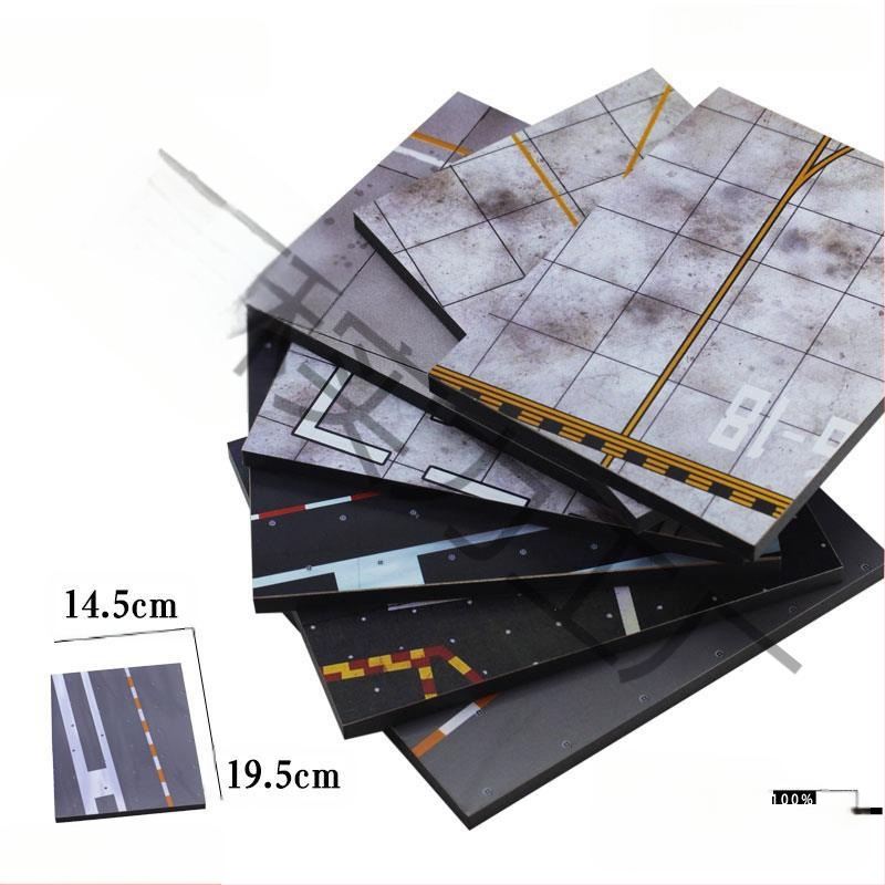 Μοντέλο διαδρομής αεροδρομίου 1:72 με σκηνή καταστρώματος πλοίου, μη ηλεκτρικό, μη συναρμολογούμενο, κατάλληλο для 14+ ετών