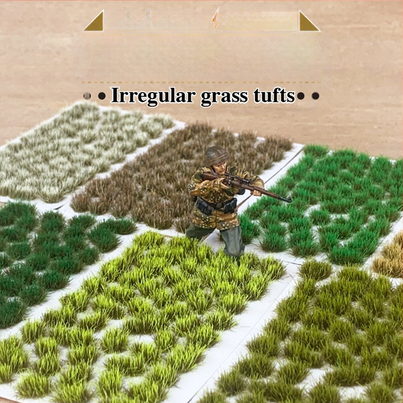 Пясъчен архитектурен макет: нерегуларна тревна група, Nylon материал, цветна кутия, DIY и OEM лого, подходящ за възраст 15–35