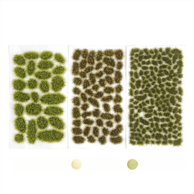 Пясъчен архитектурен макет: нерегуларна тревна група, Nylon материал, цветна кутия, DIY и OEM лого, подходящ за възраст 15–35