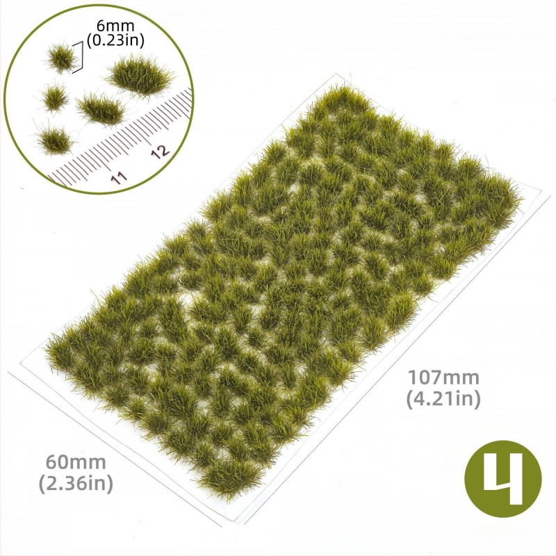 Пясъчен архитектурен макет: нерегуларна тревна група, Nylon материал, цветна кутия, DIY и OEM лого, подходящ за възраст 15–35