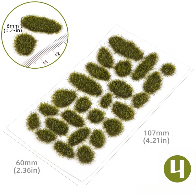 Пясъчен архитектурен макет: нерегуларна тревна група, Nylon материал, цветна кутия, DIY и OEM лого, подходящ за възраст 15–35