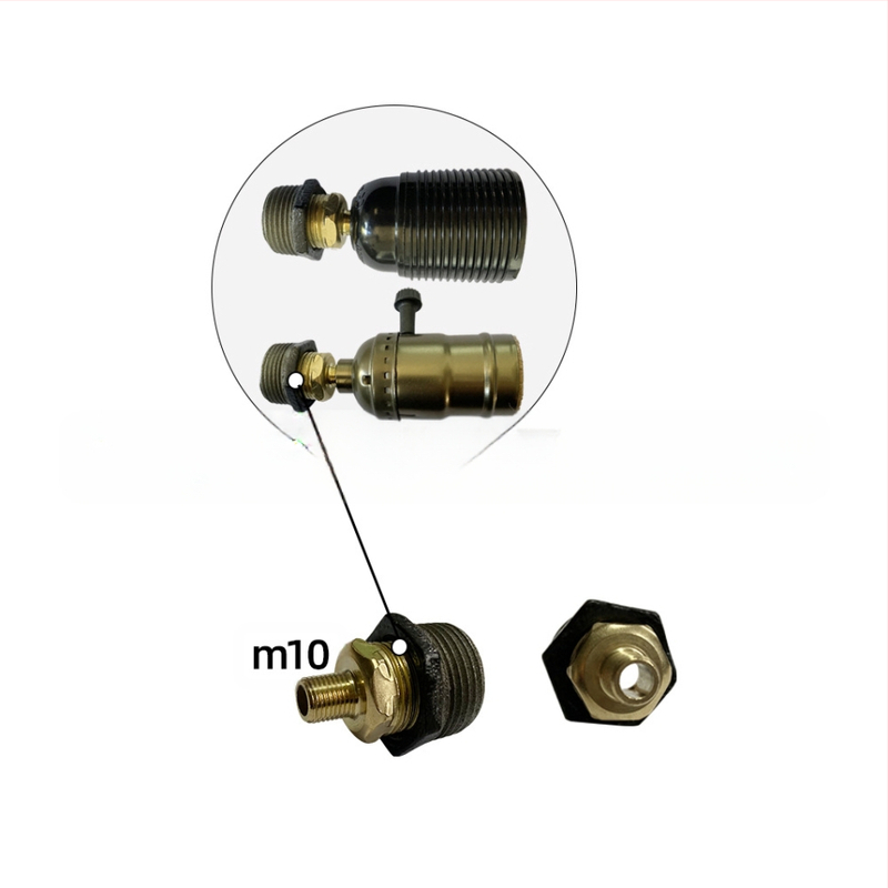 6 gab. cauruļu stiprinājumi plauktiem – dzelzs, ar vītni, retro rūpnieciskais stils, DIY mēbeļu dekors